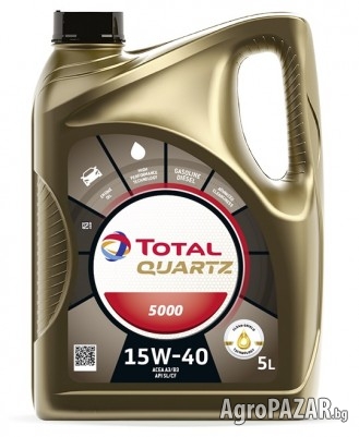 Моторно масло TOTAL QUARTZ 5000 15W40, 5л