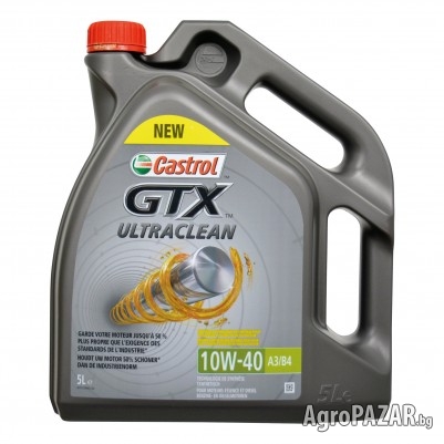 Моторно масло CASTROL GTX ULTRACLEAN 10W40 5л